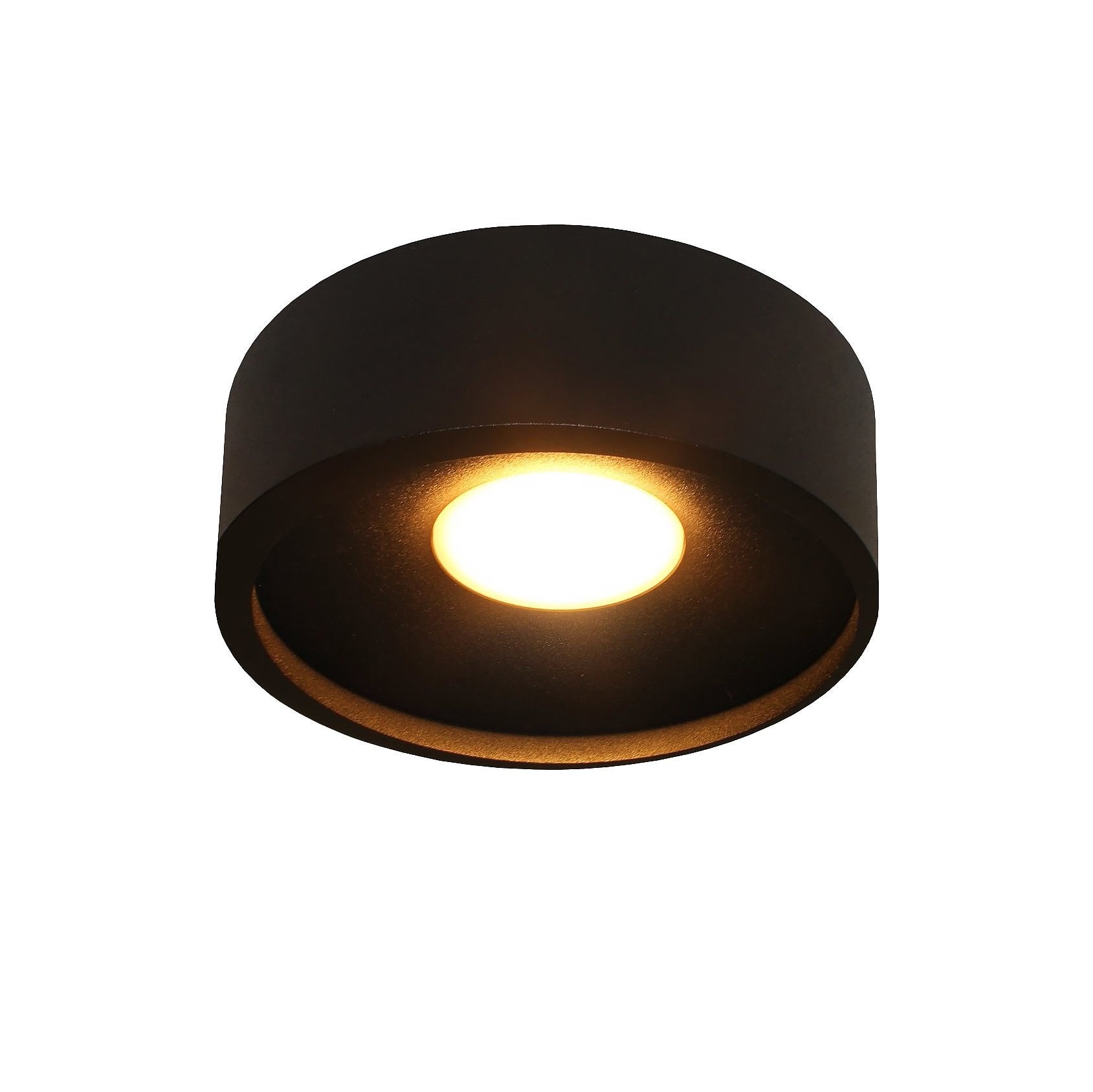 Artdelight plafondlamp Orlando - 1 lichts - 14 x 5 cm - zwart