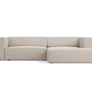 Cosmopolitan Design rechter hoekbank Arendal 3-zits, chenille met ribb Cosmopolitan Design rechter hoekbank Arendal 3-zits, chenille met ribb