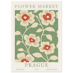 Artfulprints Poster Flower market – Prague I – 50×70 cm – Meerkleurig Artfulprints Poster Flower market – Prague I – 50×70 cm – Meerkleurig