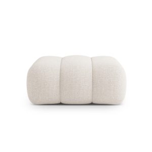 Cosmopolitan Design Poef Koge chenille lichtbeige – 95x95x40cm