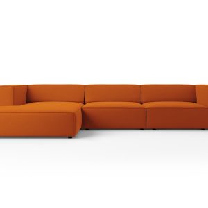 Cosmopolitan Design linker hoekbank Arendal 4-zits, flueel, terracotta
