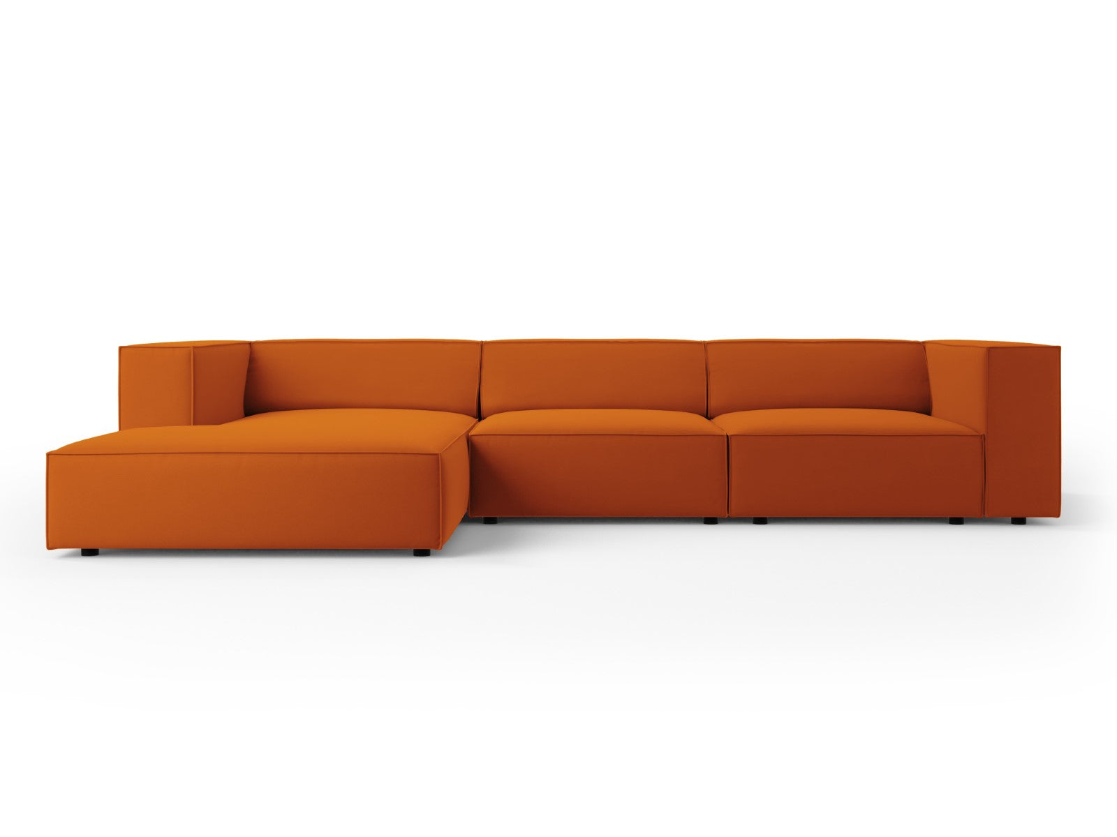 Cosmopolitan Design linker hoekbank Arendal 4-zits, flueel, terracotta