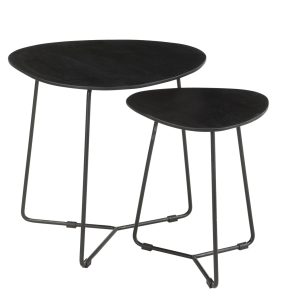 Brix salontafel Ivy – 70cm – mangohout – zwart Brix salontafel Ivy – 70cm – mangohout – zwart