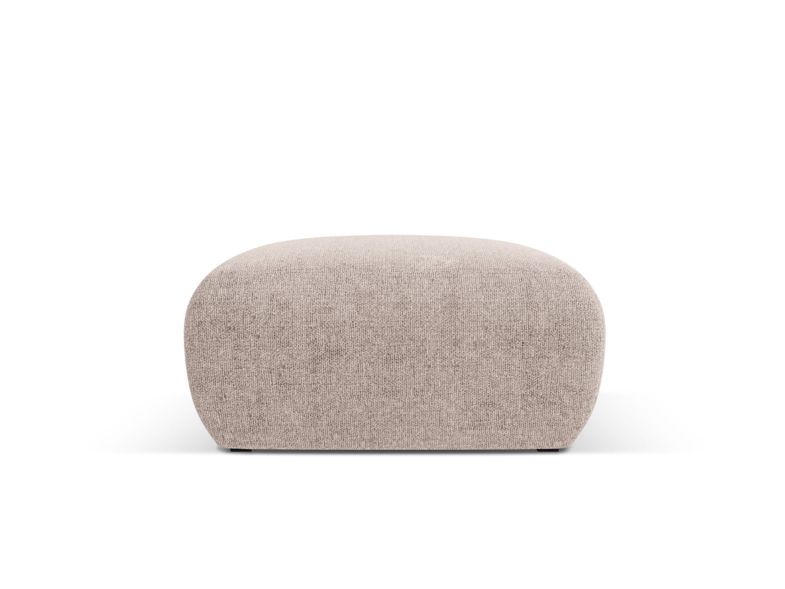 Cosmopolitan Design Poef Nolio chenille, beige - 75x75x36cm