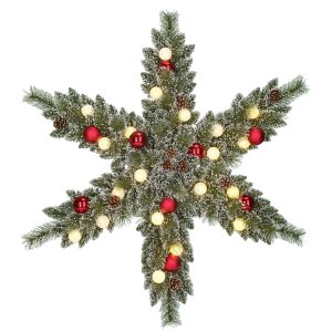 Black Box Trees Kaprun Kerstkrans Ster met LED Verlichting – Kerst Kra Black Box Trees Kaprun Kerstkrans Ster met LED Verlichting – Kerst Kra