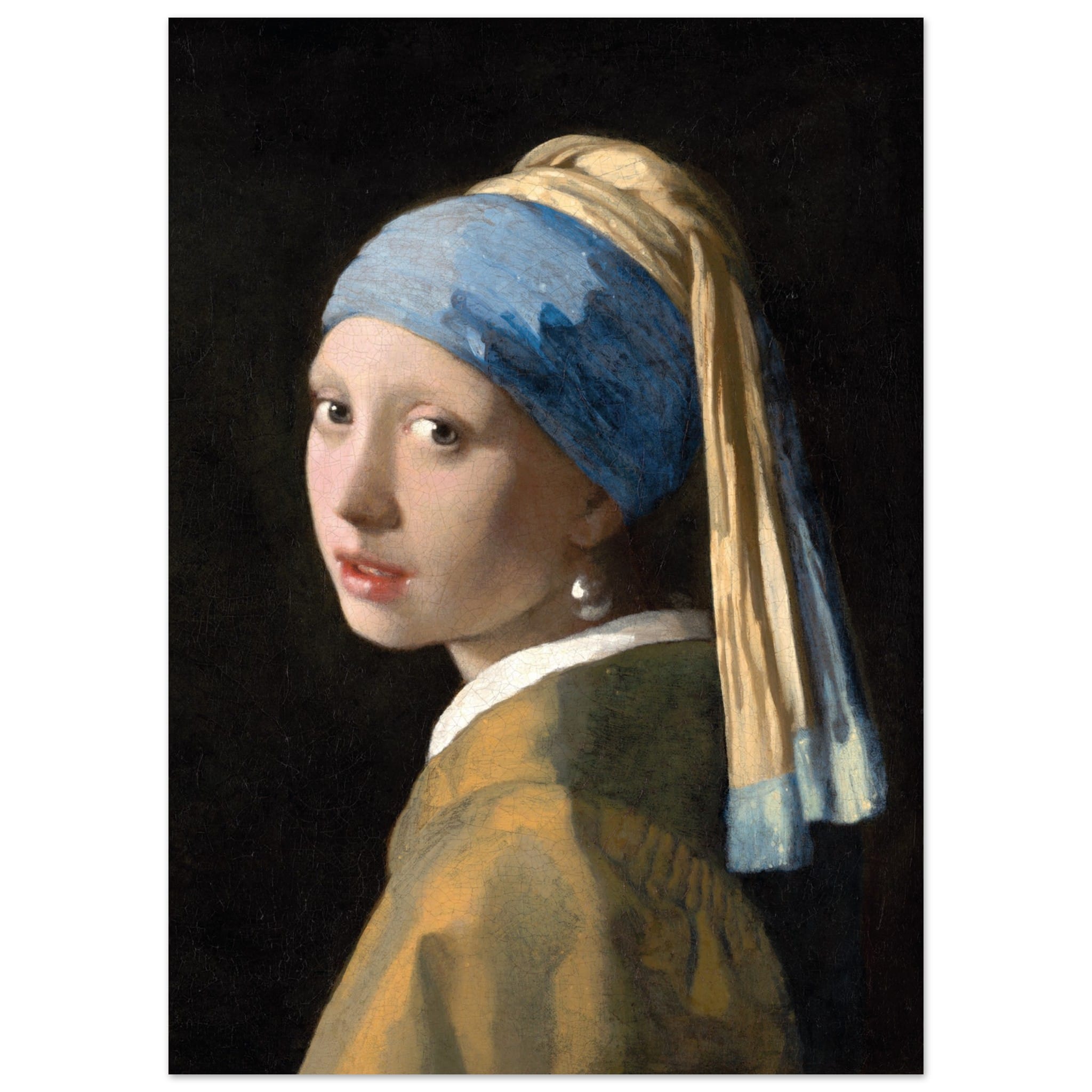 Artfulprints Poster Johannes Vermeer - Meisje met de parel - 50x70 cm