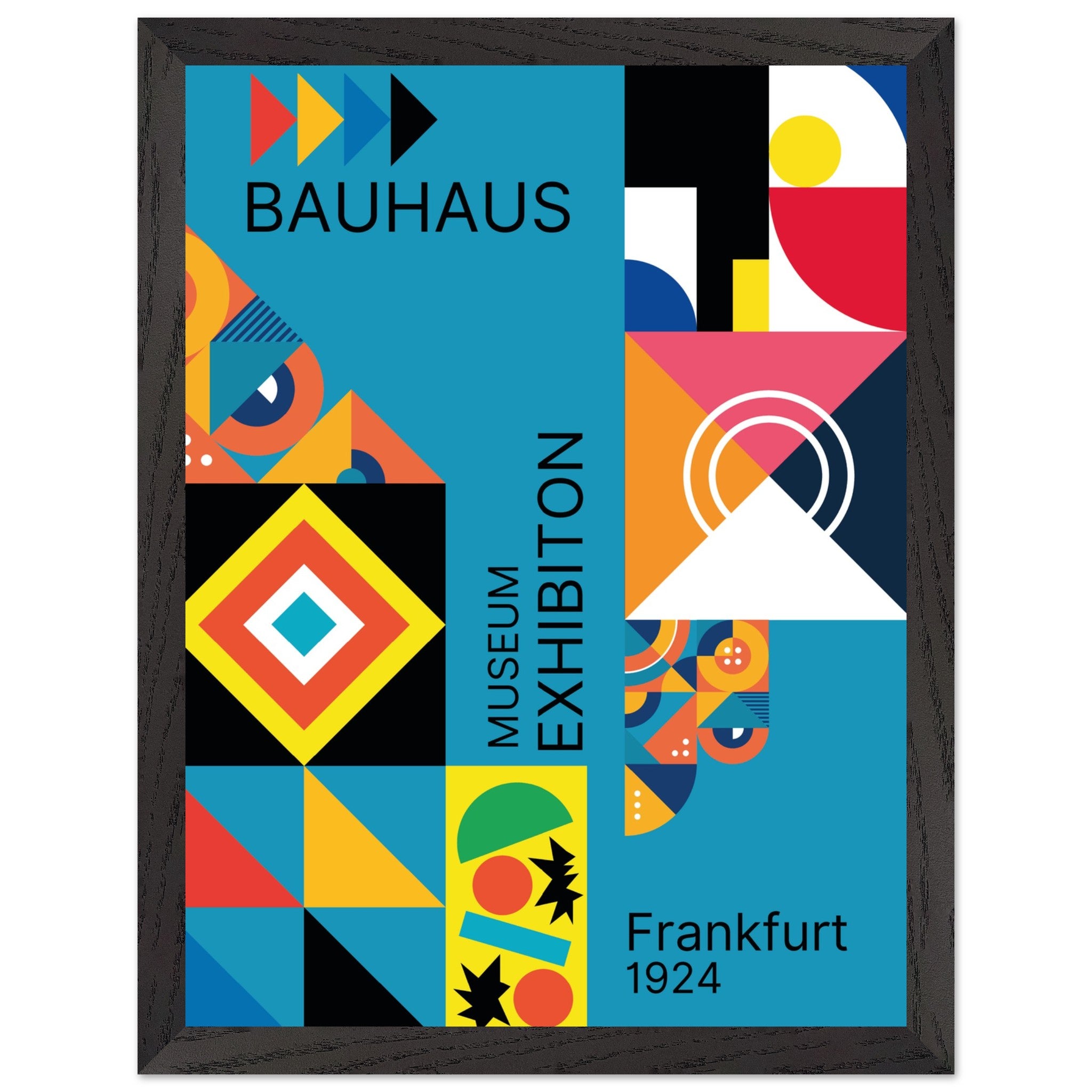 Artfulprints Poster met Lijst Bauhaus - Museum exhibition frankfurt -