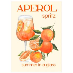 Artfulprints Poster Aperol Spritz – Summer in a glass – 50×70 cm – Ora Artfulprints Poster Aperol Spritz – Summer in a glass – 50×70 cm – Ora