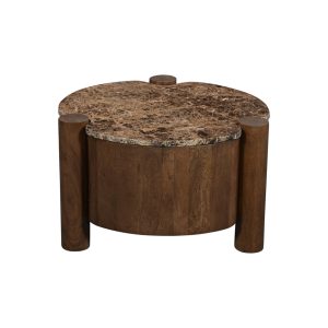 DÉJA Living Salontafel Mabel – Rond – Marmer – 60cm