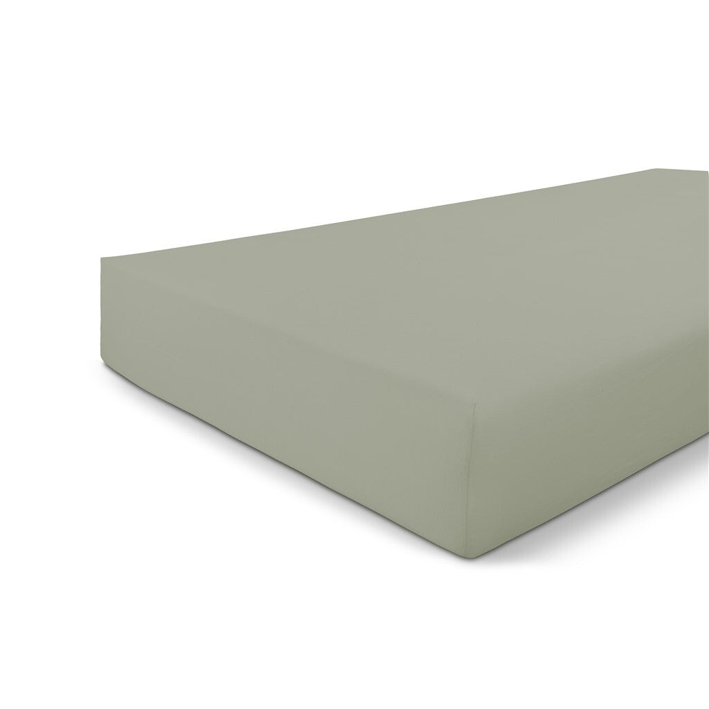 Byrklund - Hoeslaken Jersey - 160x200 cm - Grijsgroen