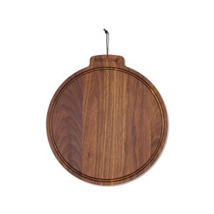 Dutchdeluxes Moon Boterplank Geoliede Walnoot Rond 28cm Dutchdeluxes Moon Boterplank Geoliede Walnoot Rond 28cm