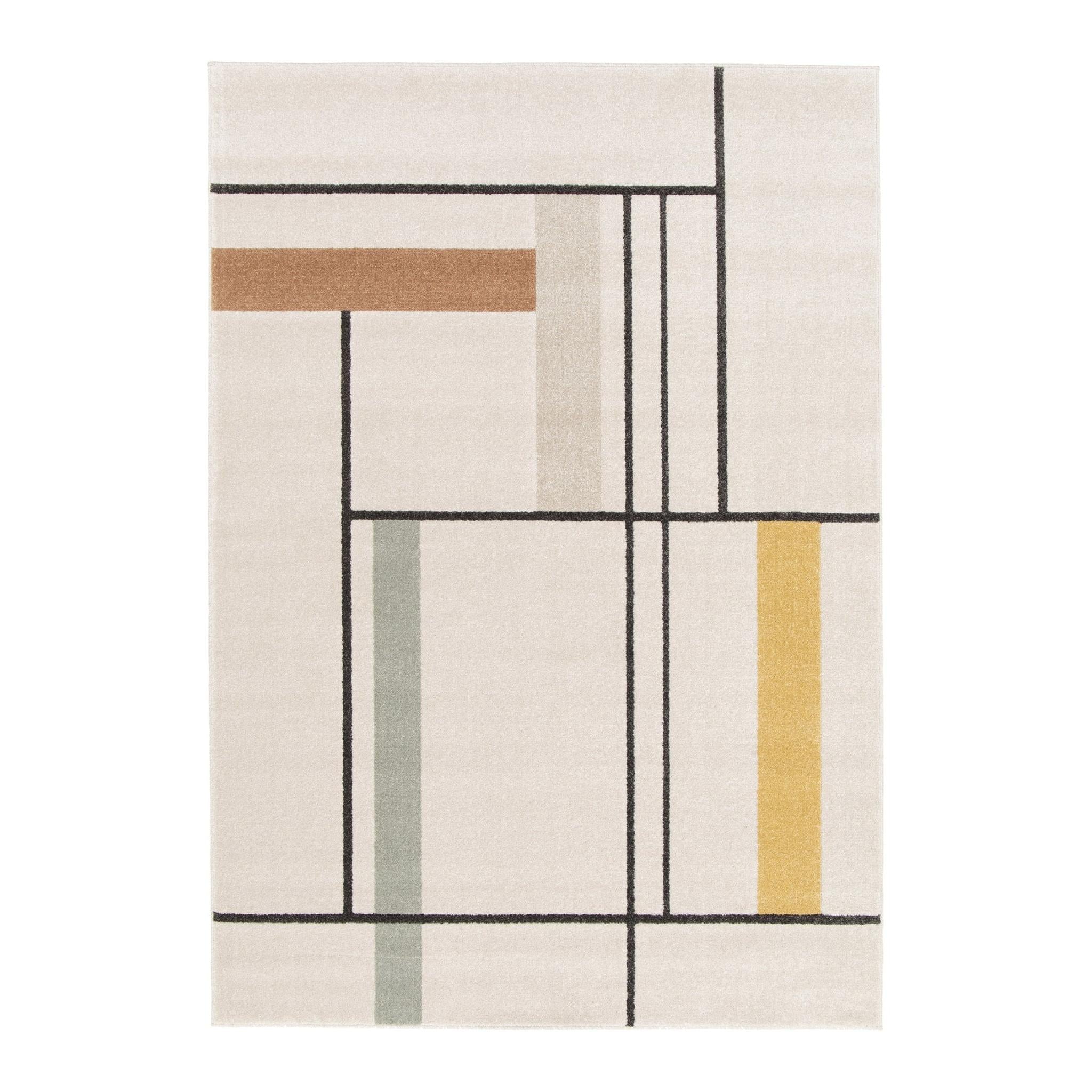 AFK Living vloerkleed Piet - zeer zacht - veelkleurig - 160 x 230 cm