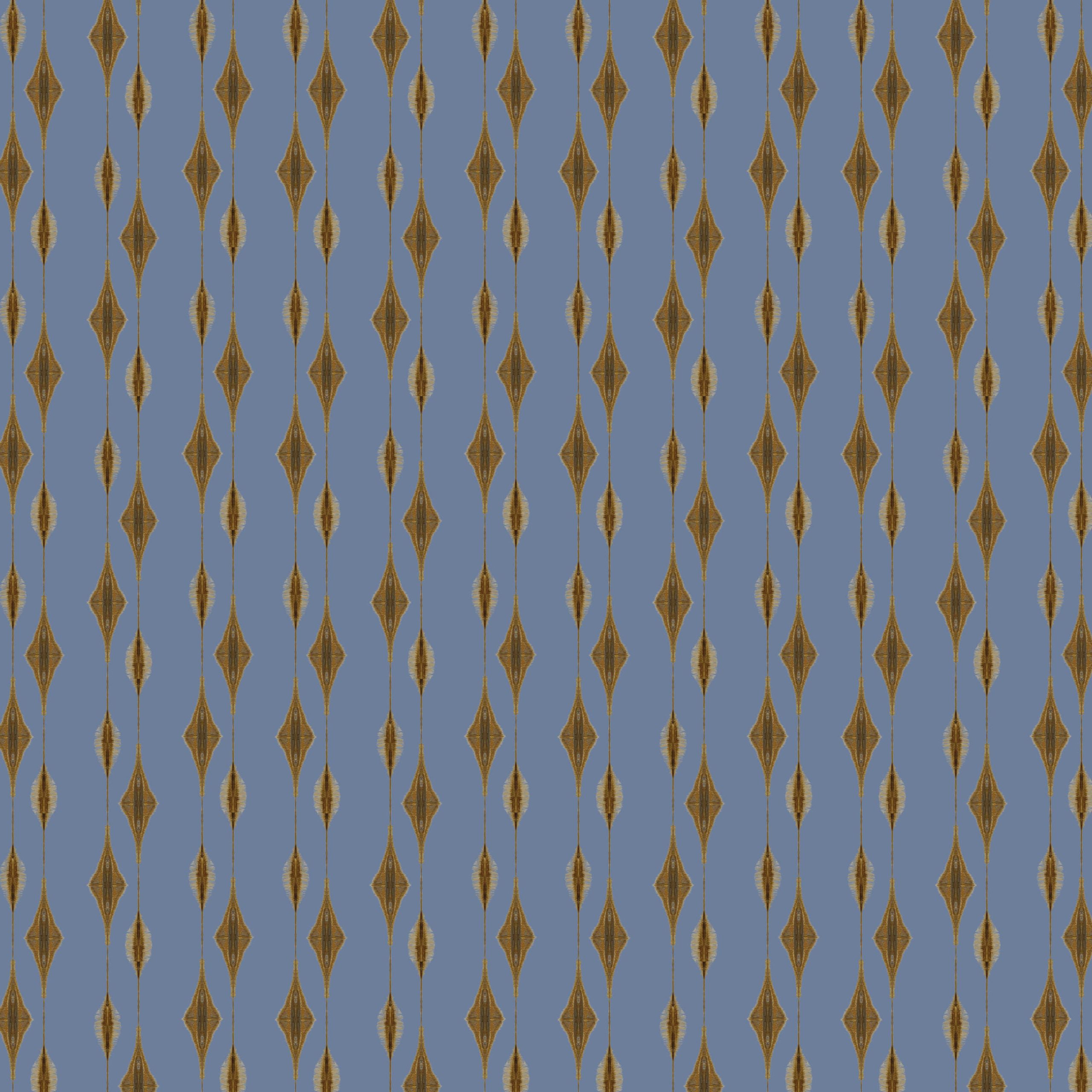 Catchii Behang Ikat Flores blue