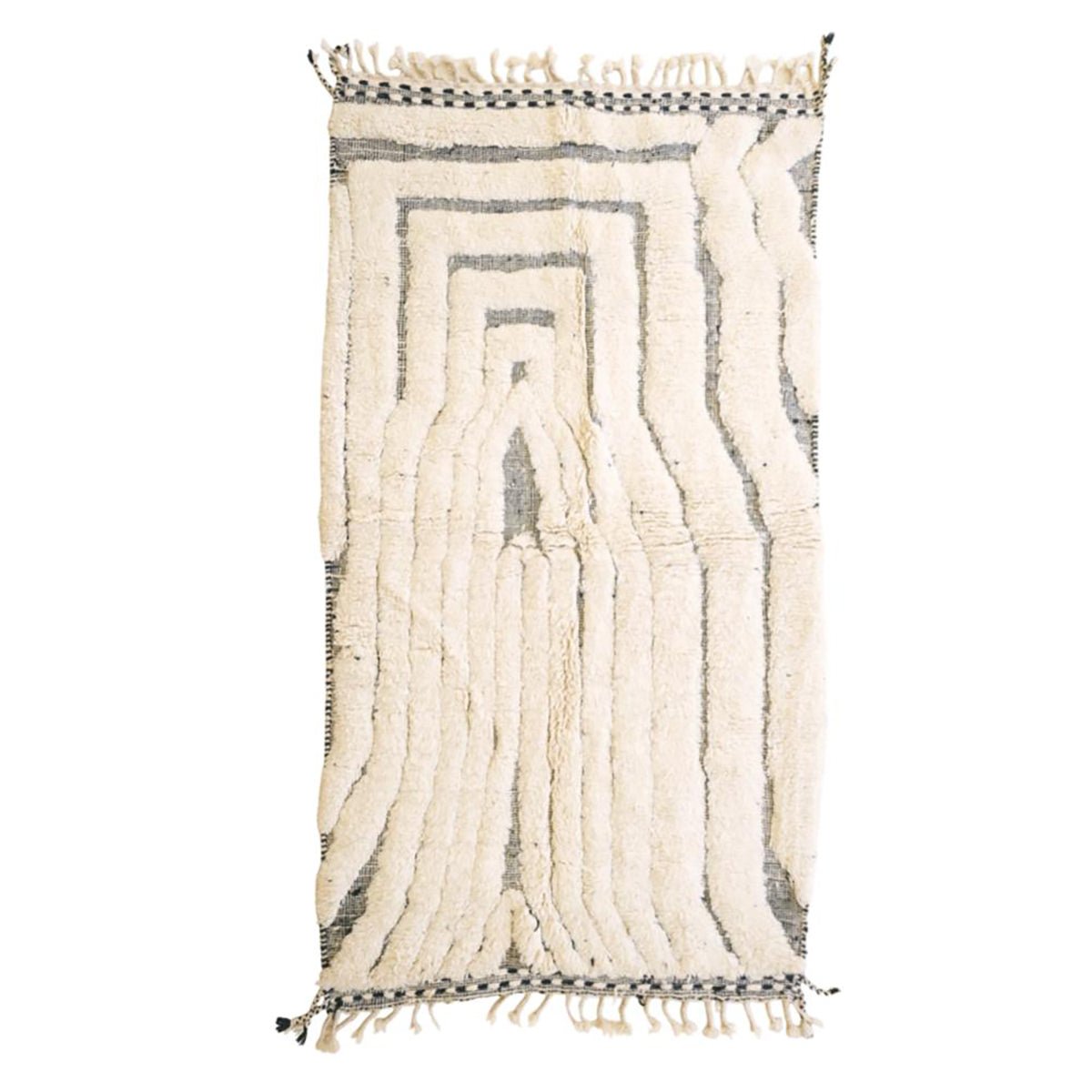 AFK Living vloerkleed Berber - handgemaakt - Wol - 144 x 255 cm