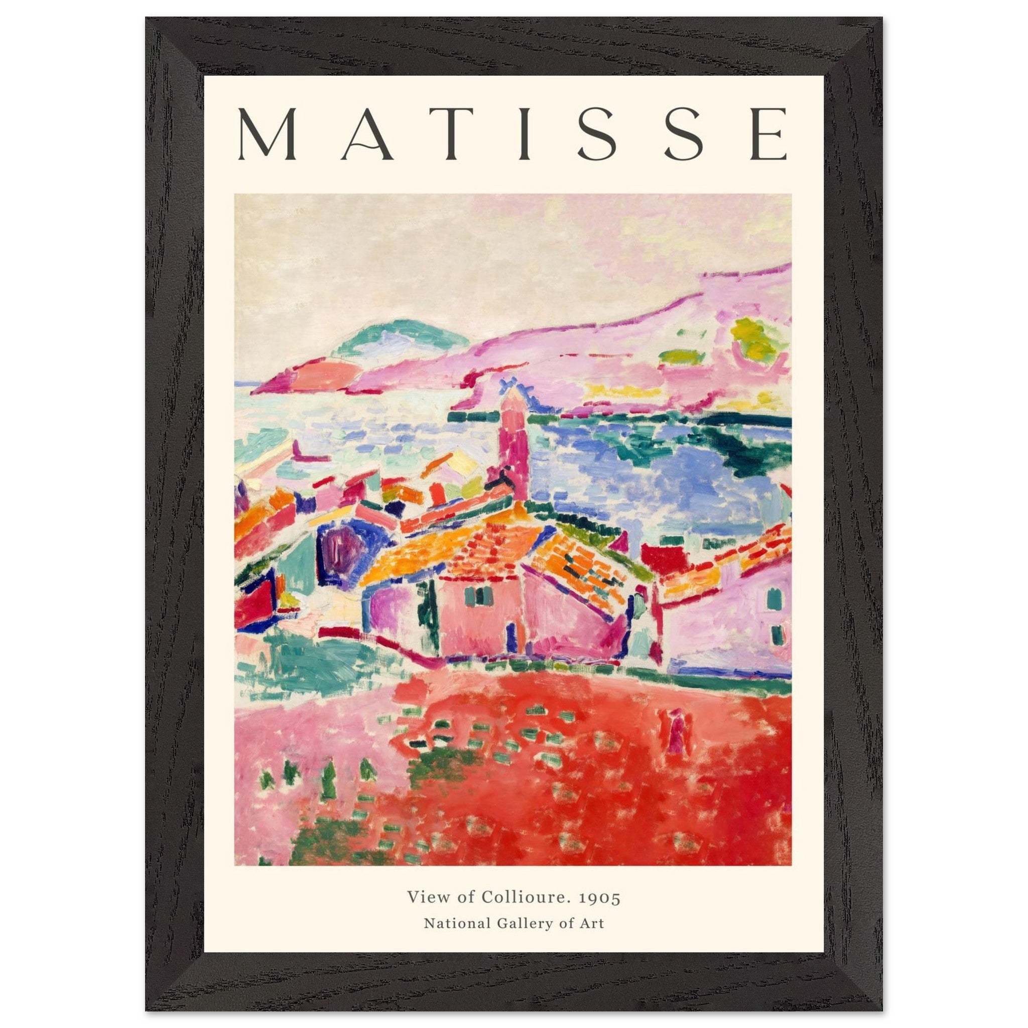 Artfulprints Poster met Lijst Matisse - View of Collioure 1905 - A4 21
