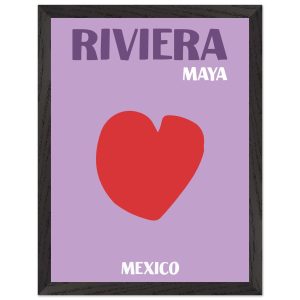 Artfulprints Poster met Lijst Mexico – Riviera Maya – 30×40 cm – Paars Artfulprints Poster met Lijst Mexico – Riviera Maya – 30×40 cm – Paars