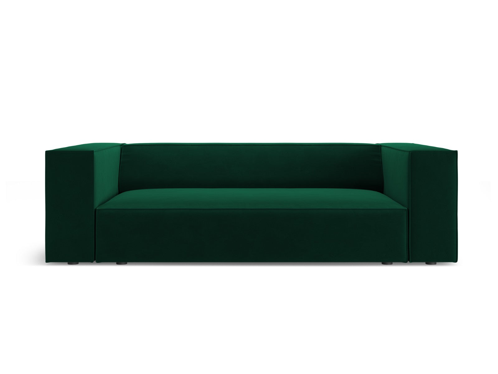Cosmopolitan Design Bank Arendal 2-zits, flueel flessengroen - 102x180
