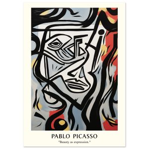 Artfulprints Poster Pablo Picasso – Beauty as expression – A4 21×29.7 Artfulprints Poster Pablo Picasso – Beauty as expression – A4 21×29.7