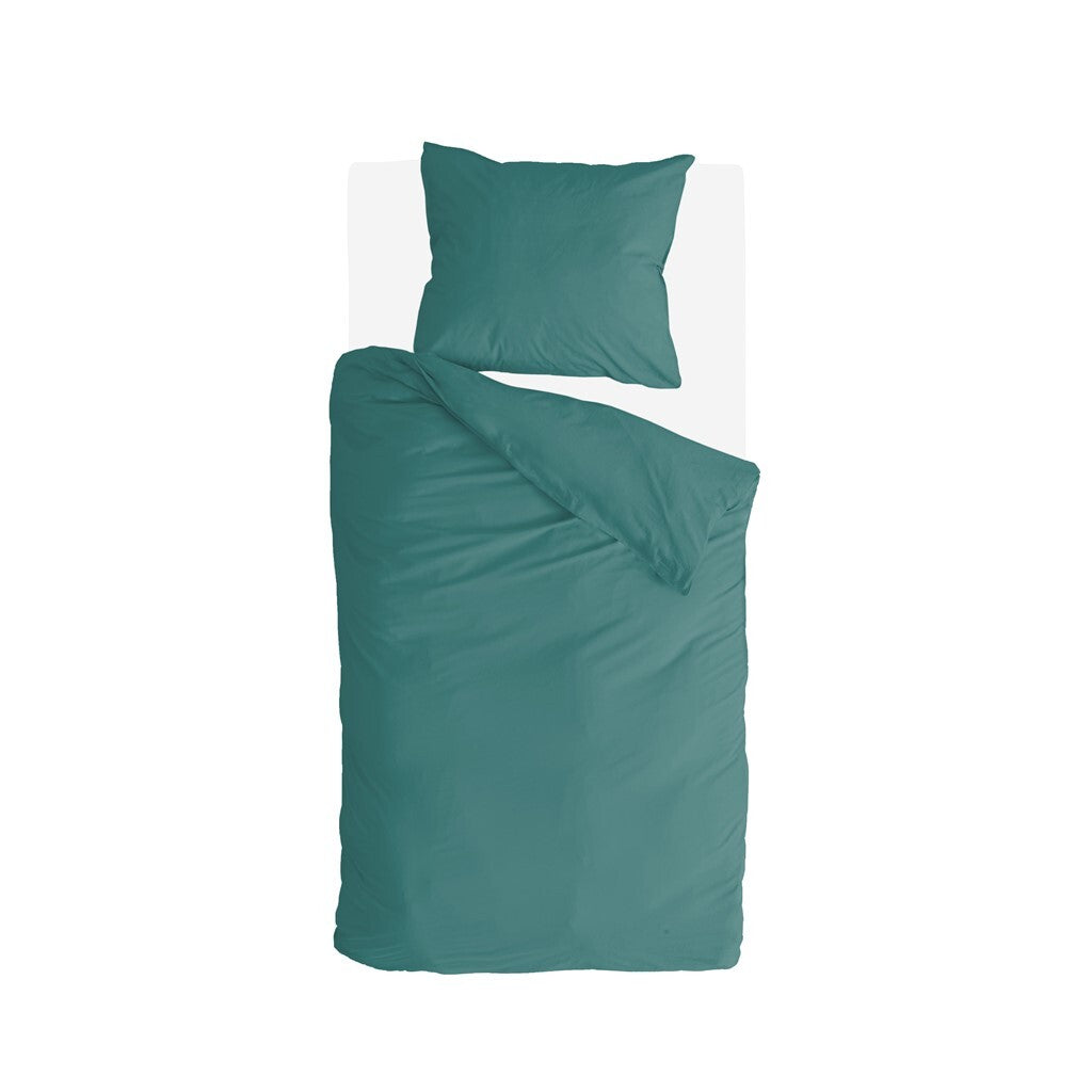 Byrklund - Dekbedovertrek Go Velvet - 140x220 cm - Groen