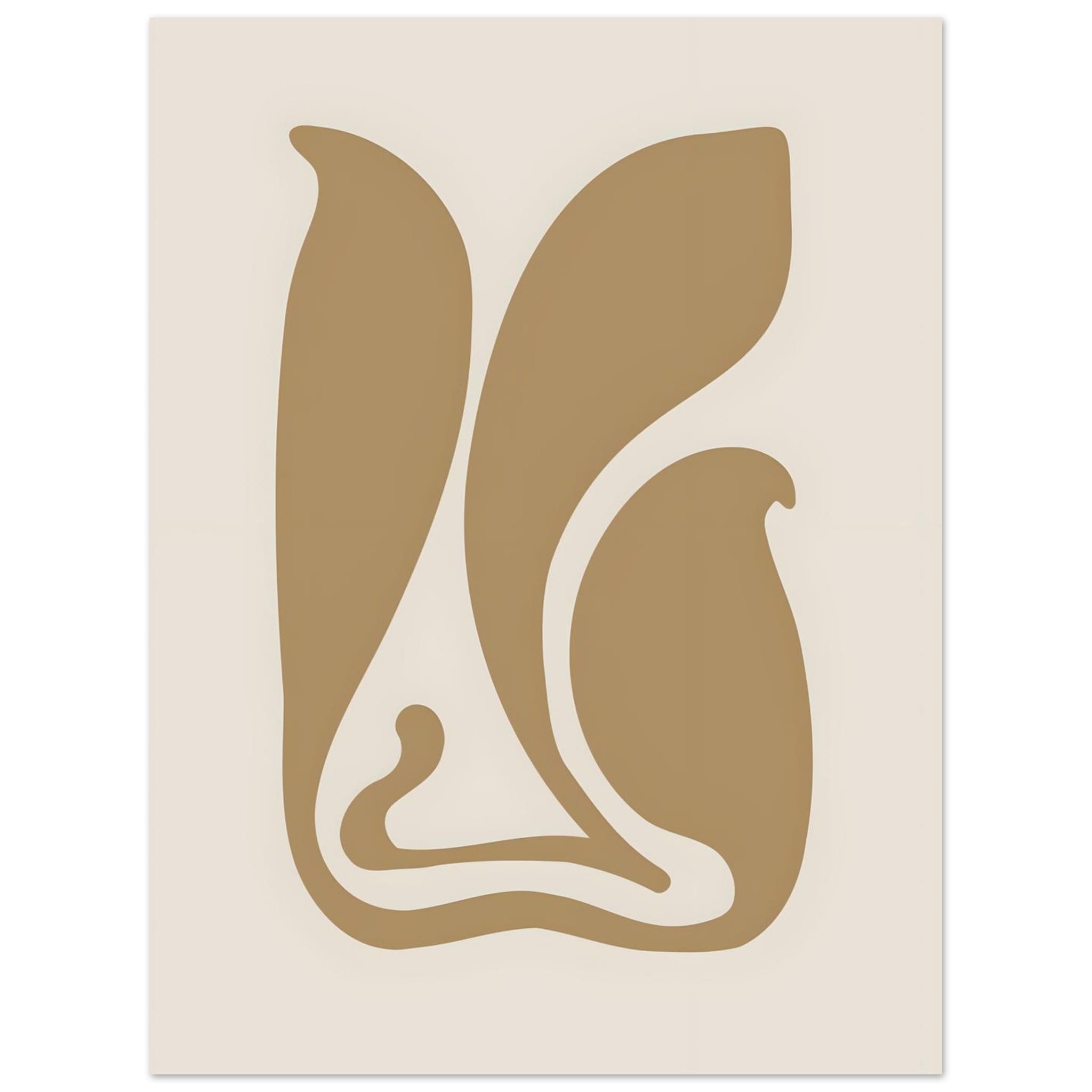 Artfulprints Poster Matisse – Abstract stillness - 30x40 cm - Taupe