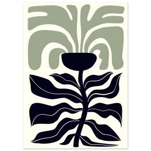 Artfulprints Poster Matisse – Poetic bloom II – 50×70 cm – Groen