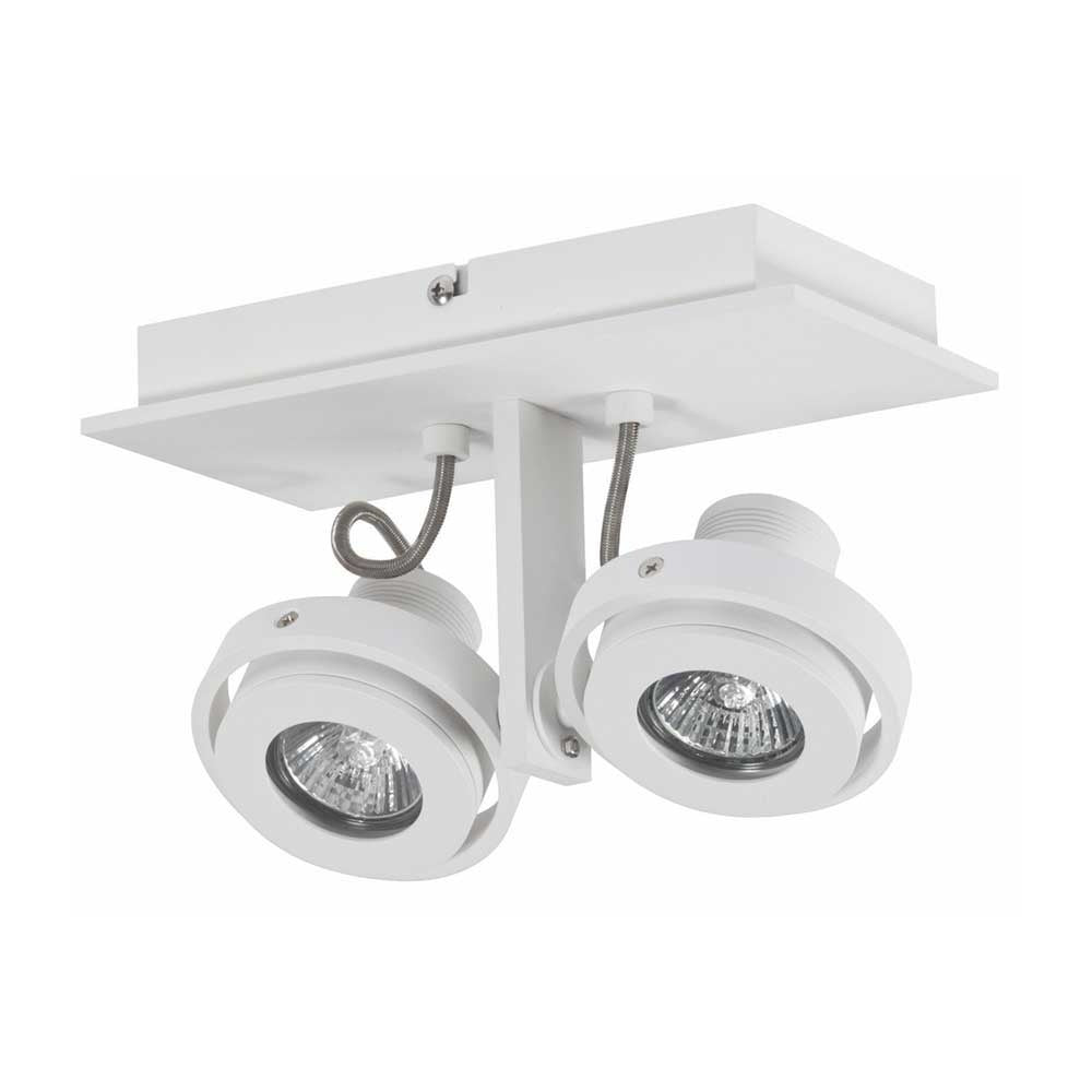Artdelight spot Meist - 2 lichts - 23 x 15 cm - wit