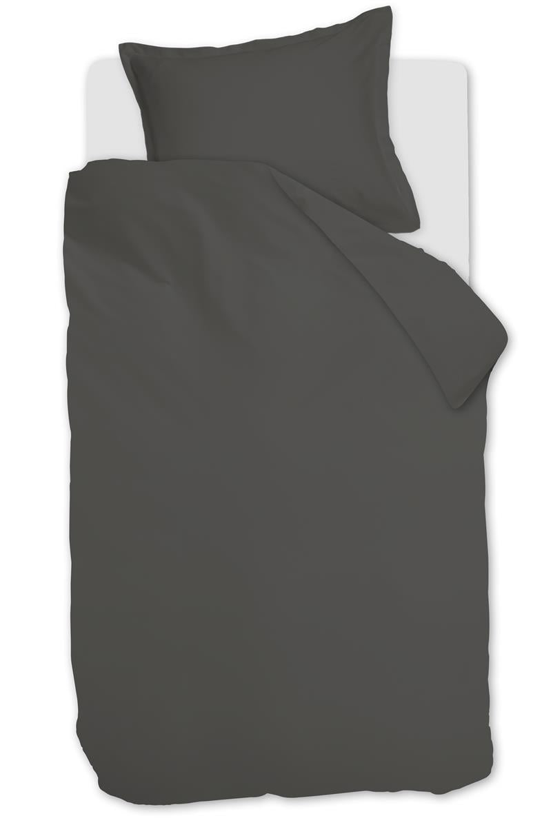 Ambiante Satin Uni dekbedovertrek - Eenpersoons - 140x200/220 cm - Don