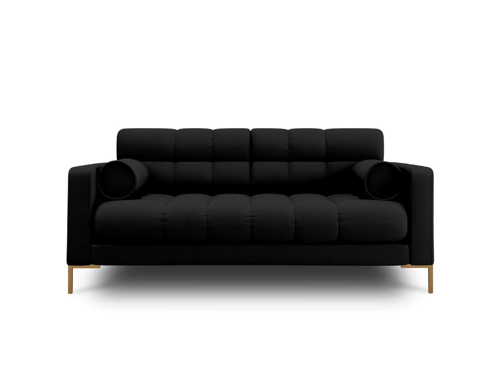 Cosmopolitan Design Bank Bali 2-zits, structurele stof, zwart - 96x152