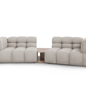 Cosmopolitan Design Modulaire bank Sky 2-zits, flueel, lichtbeige – 14