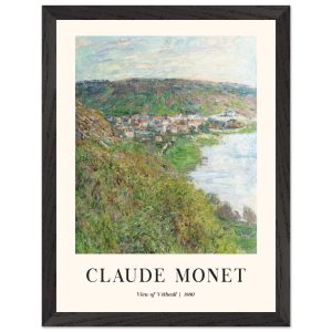 Artfulprints Poster met Lijst Claude Monet – View of Vétheuil – 30×40 Artfulprints Poster met Lijst Claude Monet – View of Vétheuil – 30×40