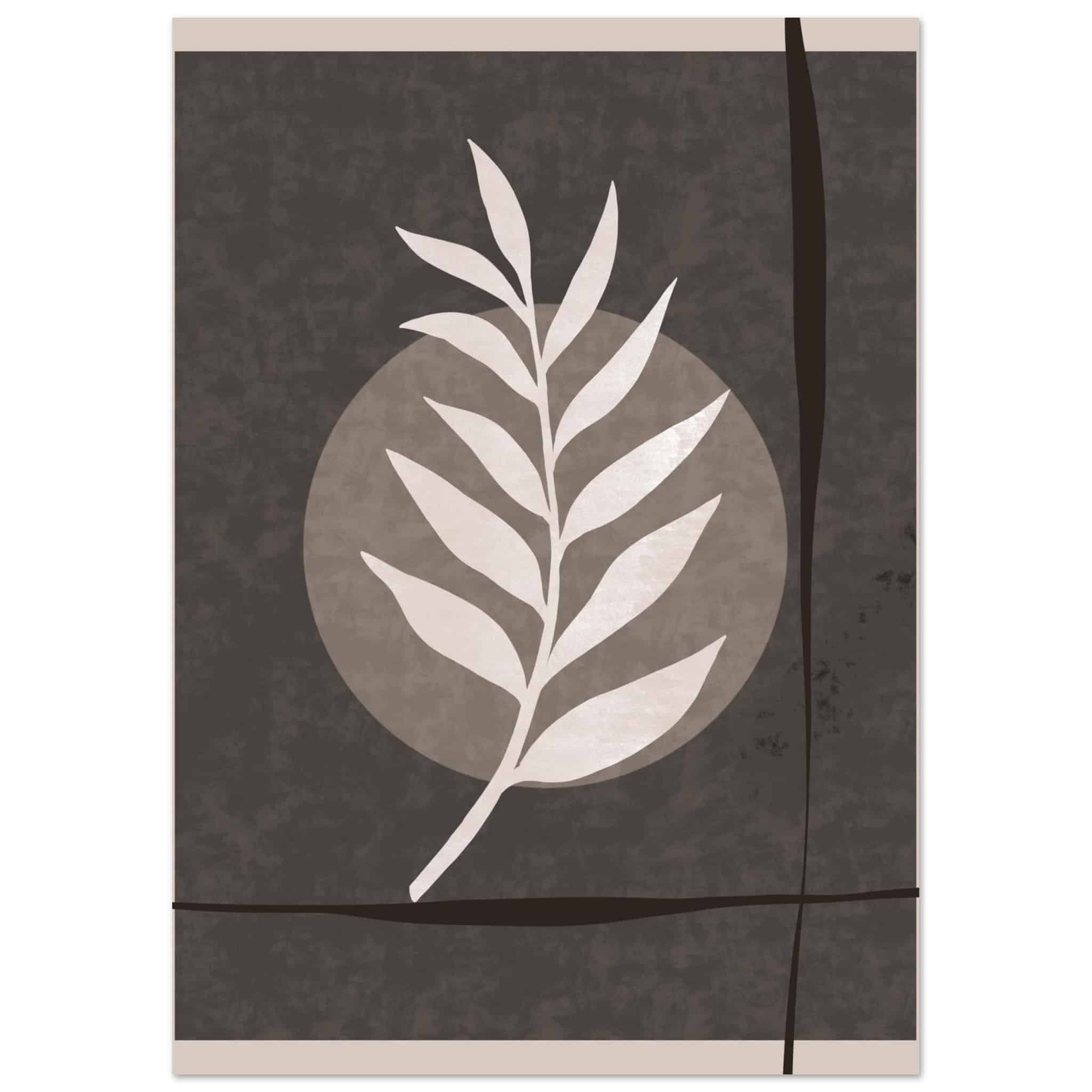 Artfulprints Poster Boho – Framed nature - A4 21x29.7 cm - Groen