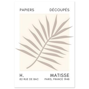 Artfulprints Poster Matisse – Floral reef grey – 70×100 cm – Grijs Artfulprints Poster Matisse – Floral reef grey – 70×100 cm – Grijs