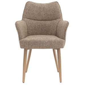 DÉJA Living Eetkamerstoel Zayn – Taupe/Naturel – Zithoogte 47cm – Set DÉJA Living Eetkamerstoel Zayn – Taupe/Naturel – Zithoogte 47cm – Set