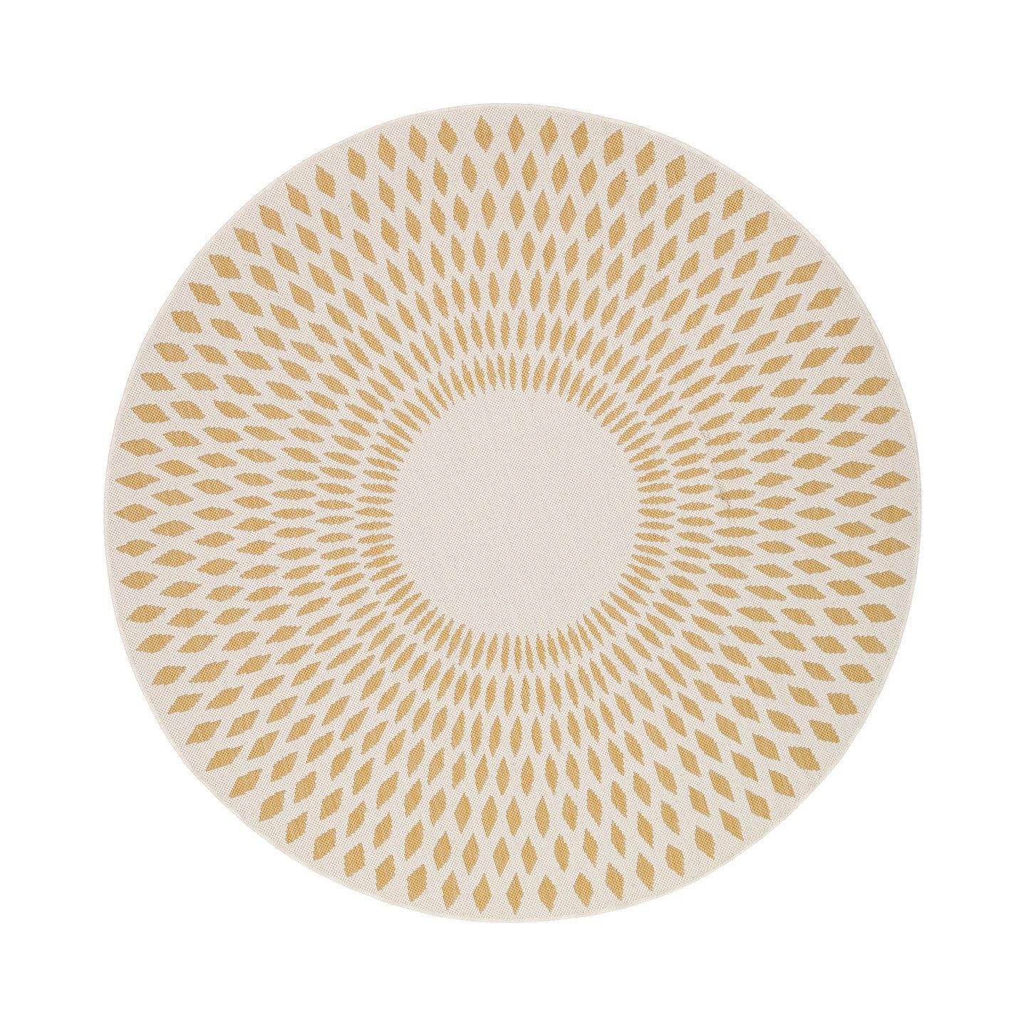 AFK Living vloerkleed Illusion - voor binnen en buiten - geel - 160 x