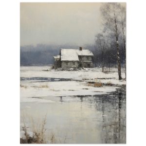 Artfulprints Ice lake poster 30×40 cm Artfulprints Ice lake poster 30×40 cm