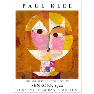 Artfulprints Poster Paul Klee – Senecio – 30×40 cm – Meerkleurig