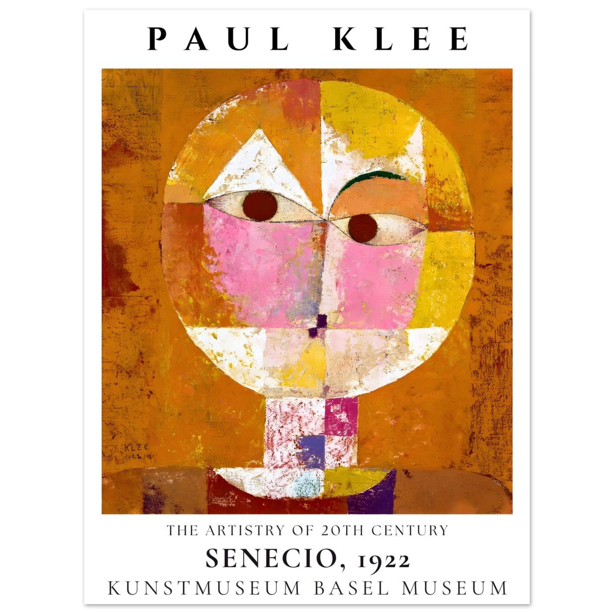 Artfulprints Poster Paul Klee - Senecio - 30x40 cm - Meerkleurig