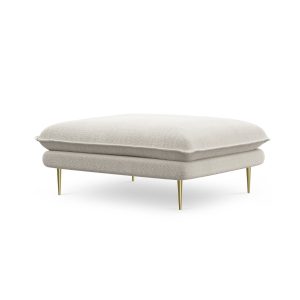 Cosmopolitan Design Poef Vienna structurele stof, lichtbeige – 73x93x4 Cosmopolitan Design Poef Vienna structurele stof, lichtbeige – 73x93x4
