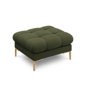 Cosmopolitan Design Poef Bali structurele stof, groente – 60x60x41cm Cosmopolitan Design Poef Bali structurele stof, groente – 60x60x41cm