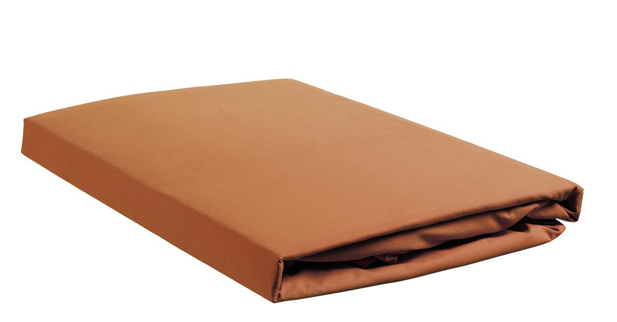 Ambiante hoeslaken Cotton Uni HL - 80x200 cm - oranje