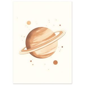 Artfulprints Poster Droomplaneet – 50×70 cm – Bruin Artfulprints Poster Droomplaneet – 50×70 cm – Bruin