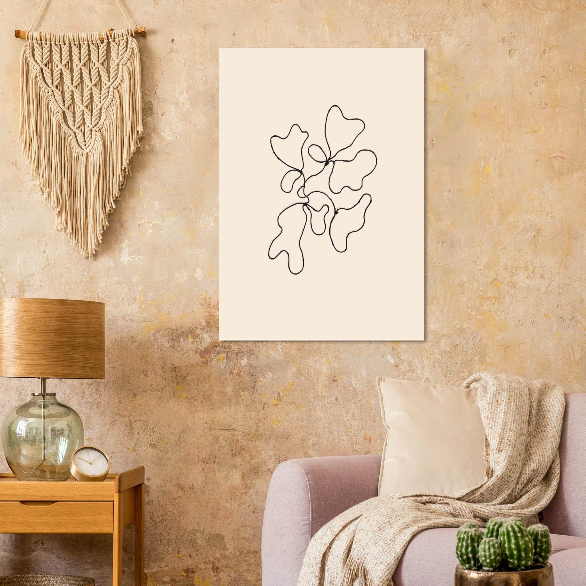 Artfulprints Abstract – Blob lined poster 70x100 cm