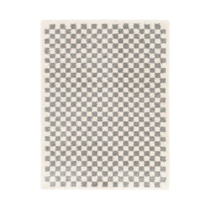 AFK Living vloerkleed Checkers – shaggy – grijs – 200 x 290 cm AFK Living vloerkleed Checkers – shaggy – grijs – 200 x 290 cm