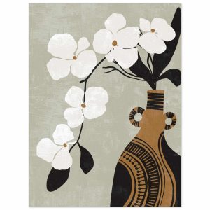 Artfulprints Poster Boho – Bloom and clay – 30×40 cm – Wit Artfulprints Poster Boho – Bloom and clay – 30×40 cm – Wit