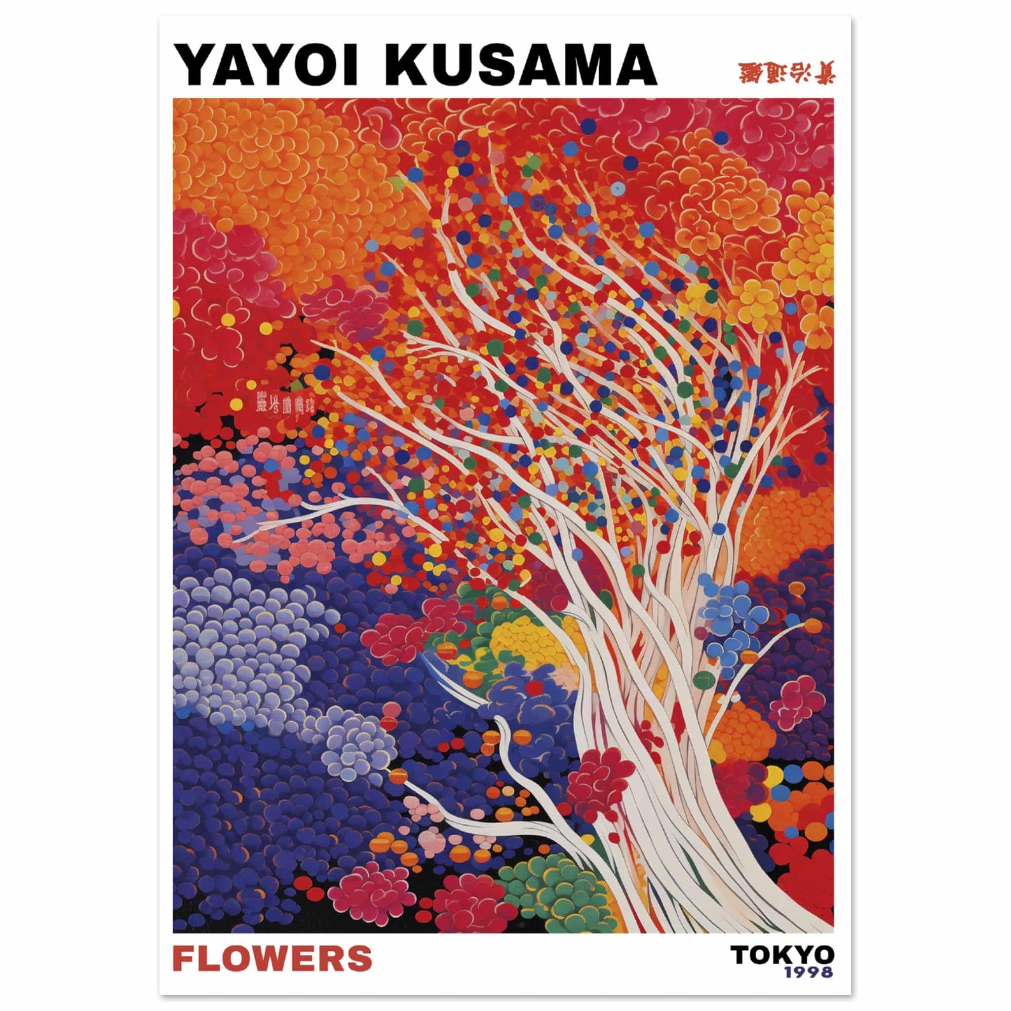 Artfulprints Poster Yayoi Kusama - Artistic tree - A4 21x29.7 cm - Mee