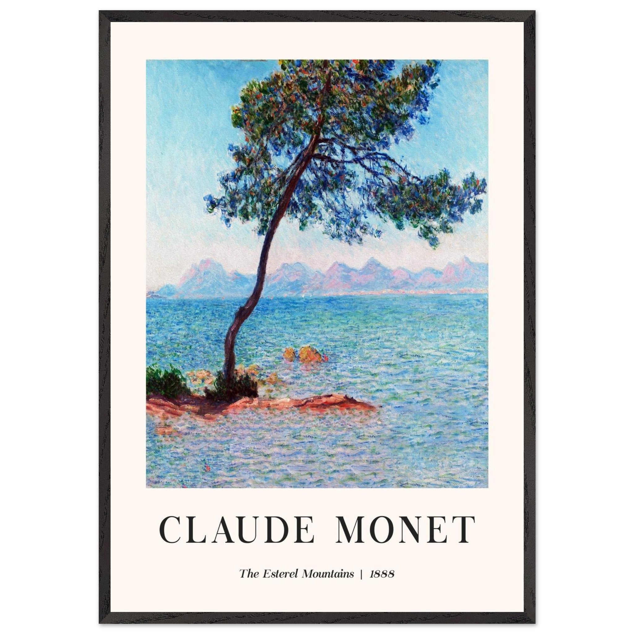 Artfulprints Poster met Lijst Claude Monet - The Esterel Mountains - 7