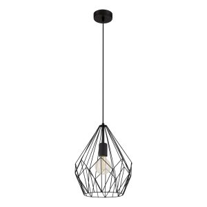 EGLO hanglamp Carlton – e27 – ø 31 cm – zwart EGLO hanglamp Carlton – e27 – ø 31 cm – zwart