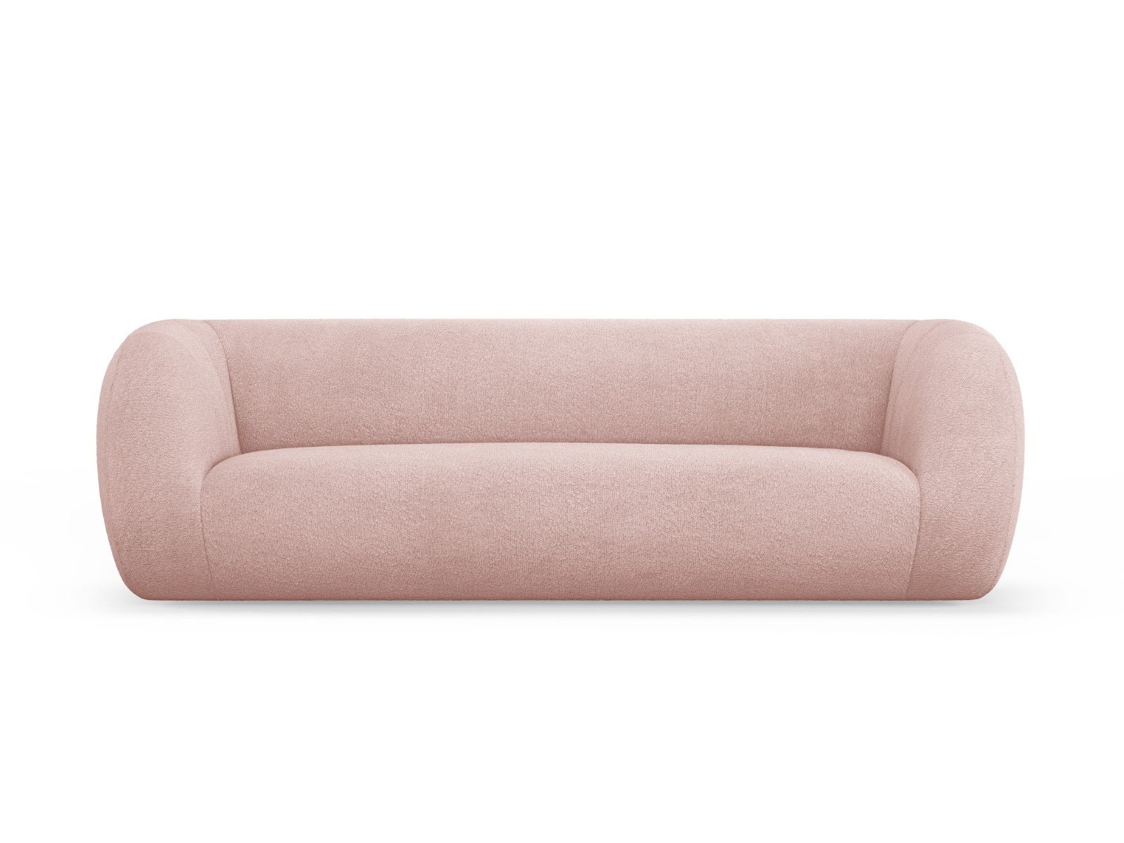 Cosmopolitan Design Bank Essen 3-zits, boucle, poederroze - 95x230x86c