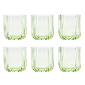 Brut Homeware tumbler Gaia – set van 6 – lime groen Brut Homeware tumbler Gaia – set van 6 – lime groen