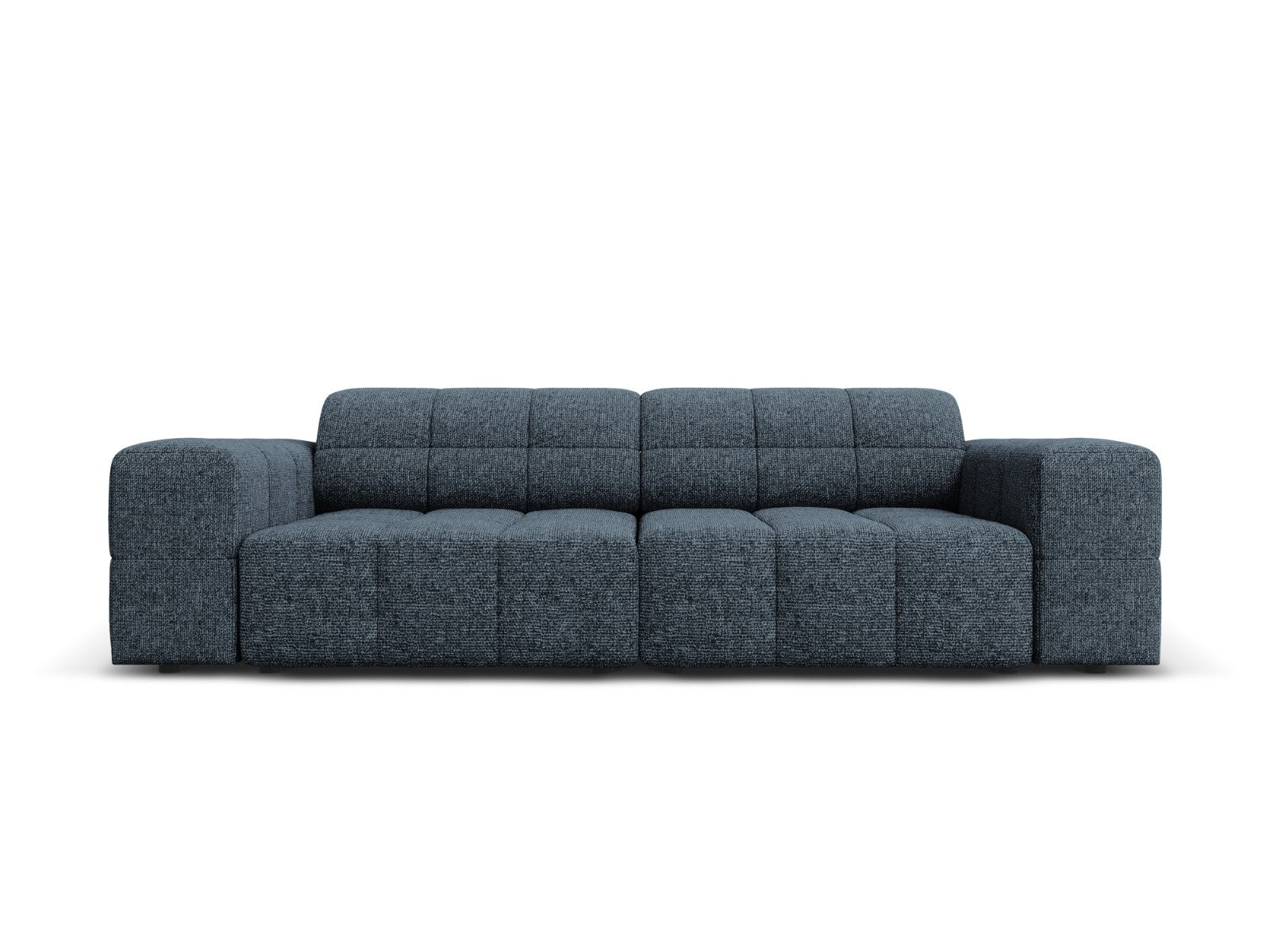 Cosmopolitan Design Bank Chicago 3-zits, chenille koningsblauw - 102x2